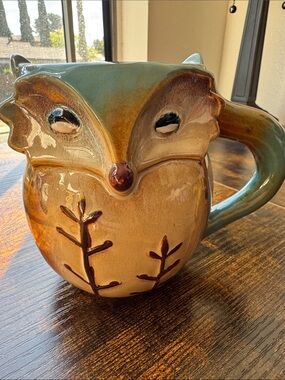 Gibson Fox Ceramic Mug in Teal and Brown